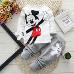 Baby Boys Girls Cartoon T-shirts + Pants Clothing Set