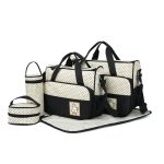 Rugged Quality 5 In 1 Large Capacity Maternity Diaper Bag/Nursing Mother Bag