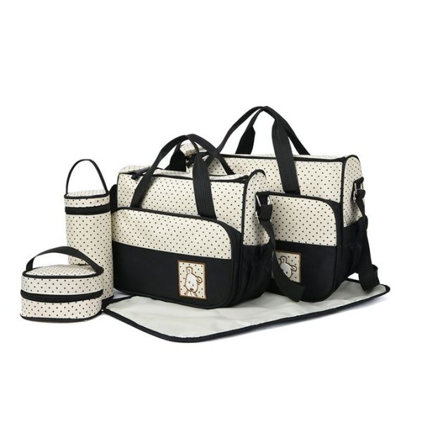 Rugged Quality 5 In 1 Large Capacity Maternity Diaper Bag/Nursing Mother Bag