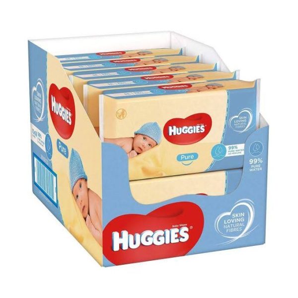 Huggies 10 Packs Of Huggies Pure Baby Wipes - 560 Count
