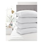 4 Comfortable Full Fibre Pillows And Two Pillow Cases