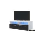 Tv Shelf White Black TV Stand With Led Light 100cm X 35cm