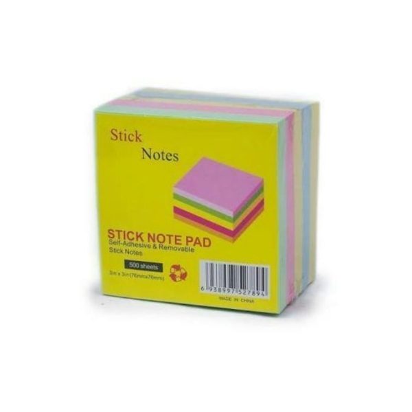 Sticky Notes 3X3 Inch Post It Note Pads 5 Colours
