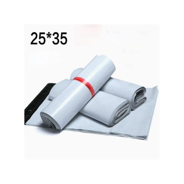 50pcs Small Plain Courier Bag Flier Nylon White