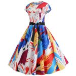 Ladies Vintage Sexy Gown Office Birthday Party Dresses