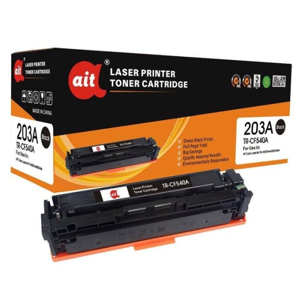 AIT LaserJet Toner Cartridge (CF540A) 203A