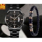 Vosht 2 In 1 Luxury Watch & Beads Bracelet Set