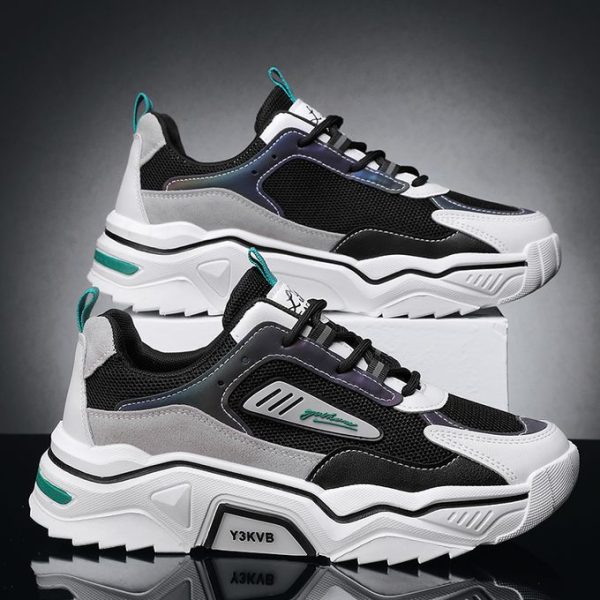 2022 Men's Casual Sci-Fi Warrior Running Sneakers - Black/Green