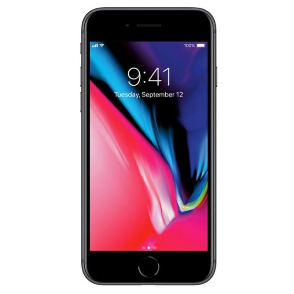 Apple iPhone 8 4.7-Inch HD (2GB, 64GB ROM) IOS 11, 12MP + 7MP 4G Smartphone - Space Grey (MW18)
