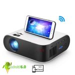 Mini Portable Projector WiFi Android 6.0 For 1080P Video Projector 2800 Lumens Phone Smart 3D Beamer Home Cinema